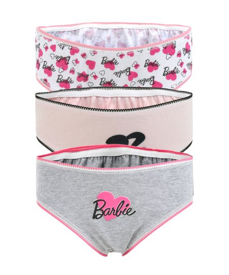 Kit-de-3-Calcinhas-Barbie-Multicor-8298314-Multicor_1 Kit-de-3-Calcinhas-Barbie-Multicor-8298314-Multicor_1