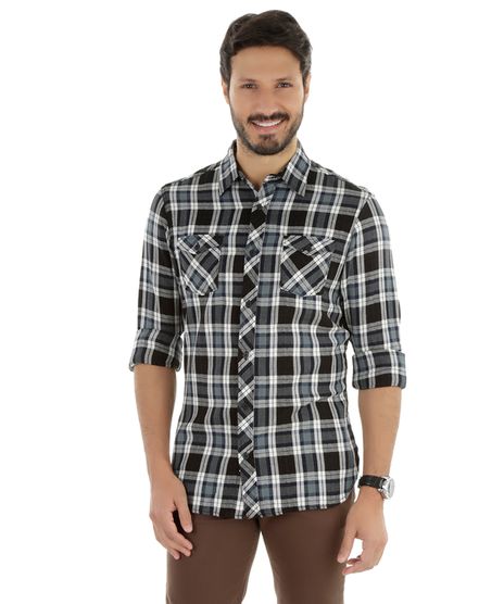 Camisa-Xadrez-Comfort-Preta-8179102-Preto_1