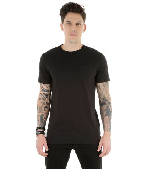 Camiseta-Longa-com-Bolso-Preta-8304754-Preto_1
