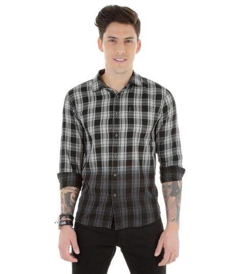 Camisa-Xadrez-Preta-8185679-Preto_1 Camisa-Xadrez-Preta-8185679-Preto_1