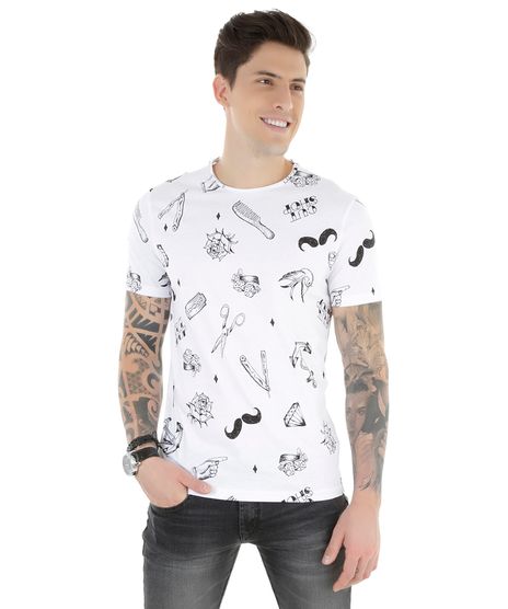 Camiseta-Estampada--Old-School--Branca-8302344-Branco_1