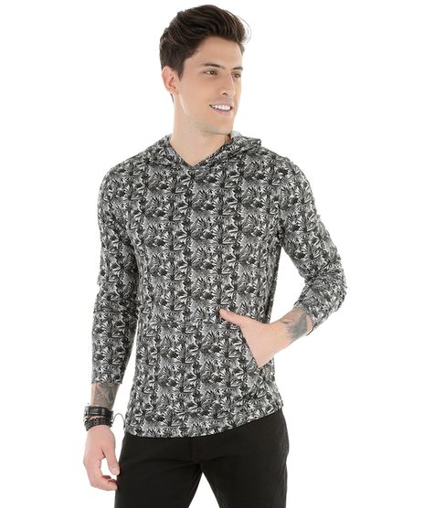 Camiseta-Estampada-com-Capuz-Cinza-8238608-Cinza_1