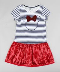 Vestido-Infantil-Minnie-Listrado-com-Paetes-Manga-Curta-Branco-9370552-Branco_1