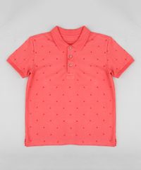 Polo-Infantil-em-Piquet-Estampada-de-Barco-Manga-Curta-Coral-9330369-Coral_1
