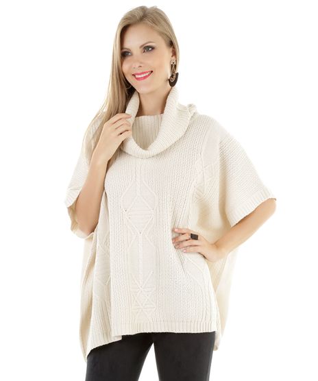Poncho-em-Trico-Bege-Claro-8175593-Bege_Claro_1