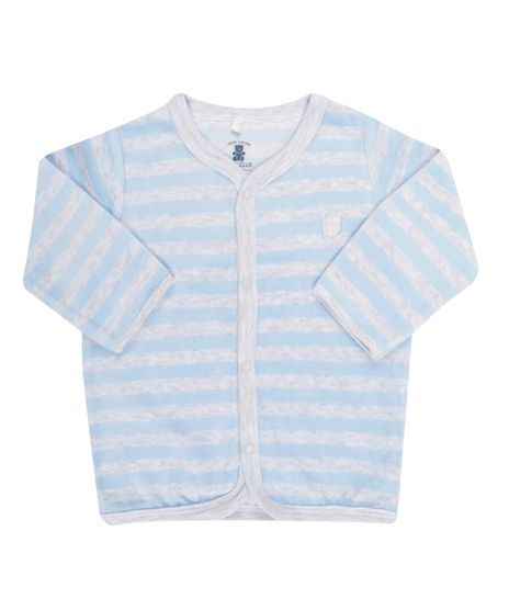 Cardigan-Listrado-em-Plush-de-Algodao---Sustentavel-Azul-Claro-8190014-Azul_Claro_1