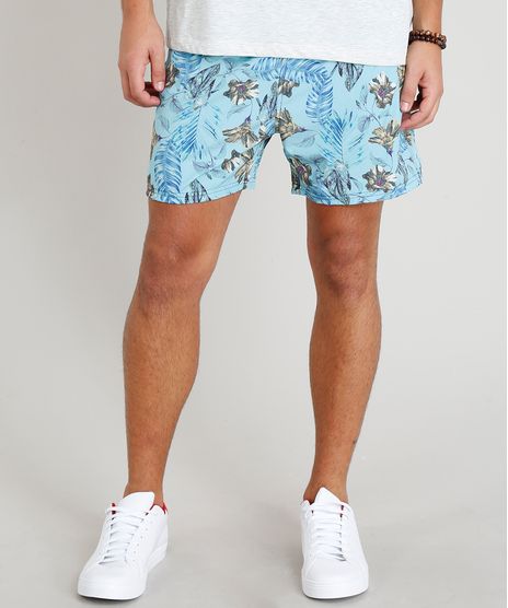 Short-Masculino-Estampado-Floral-com-Bolsos-Azul-Claro-9308699-Azul_Claro_1