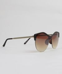 Oculos-de-Sol-Gatinho-Feminino-Oneself-Marrom-Escuro-9435382-Marrom_Escuro_3