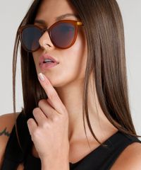 Oculos-de-Sol-Gatinho-Feminino-Oneself-Marrom-Claro-9435448-Marrom_Claro_2