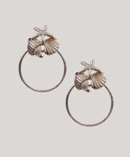 Brinco-Feminino-Argola-com-Estrela-do-Mar-e-Conchas-Dourado-9261833-Dourado_1 Brinco-Feminino-Argola-com-Estrela-do-Mar-e-Conchas-Dourado-9261833-Dourado_1