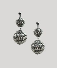 Brinco-Feminino-com-Bolas-em-Strass-Grafite-9281036-Grafite_1