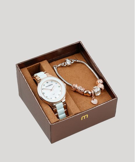 Kit-de-Relogio-Analogico-Mondaine-Feminino---Pulseira---53688LPMVRF1K-Rose-9401309-Rose_1