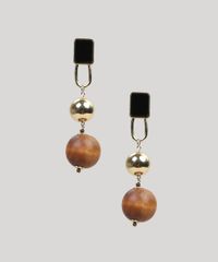 Brinco-Feminino-com-Bolas-Madeira-Dourado-9261865-Dourado_1