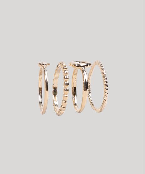 Kit-de-4-Aneis-Femininos-com-Strass-Dourado-9289383-Dourado_1