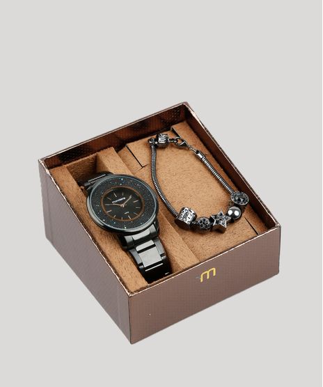 Kit-de-Relogio-Analogico-Mondaine-Feminino---Pulseira---53726LPMGPE2K-Preto-9401158-Preto_1