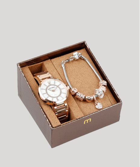 Kit-de-Relogio-Analogico-Mondaine-Feminino---Pulseira---53617LPMKRE4K-Rose-9401174-Rose_1