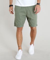 Short-de-Sarja-Masculino-com-Bolsos-Verde-Militar-9378512-Verde_Militar_1