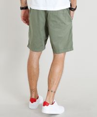 Short-de-Sarja-Masculino-com-Bolsos-Verde-Militar-9378512-Verde_Militar_2