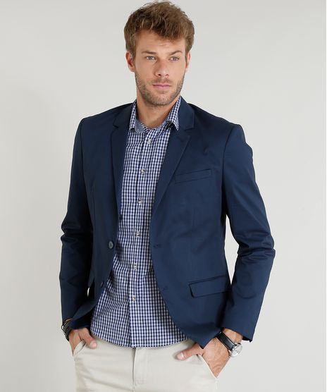 Blazer-Masculino-com-Bolsos-e-Dois-Botoes-Azul-Marinho-9219253-Azul_Marinho_1