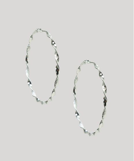 Brinco-Feminino-de-Argola-Torcida-Prateado-9289412-Prateado_1