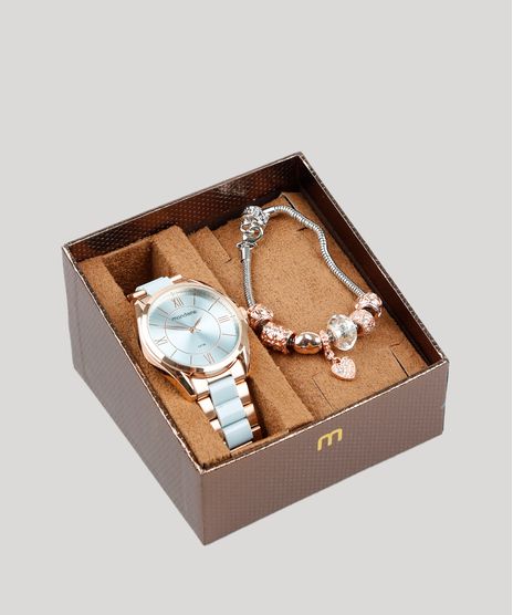 Kit-de-Relogio-Analogico-Mondaine-Feminino---Pulseira---53728LPMGRF2K-Rose-9401121-Rose_1