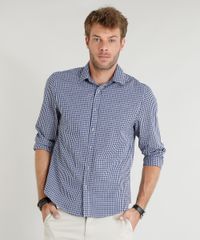 Camisa-Masculina-Comfort-Xadrez-Manga-Longa-Azul-Marinho-9253842-Azul_Marinho_1