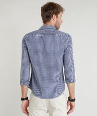 Camisa-Masculina-Comfort-Xadrez-Manga-Longa-Azul-Marinho-9253842-Azul_Marinho_2