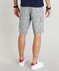 Bermuda-Cargo-Masculina-Estampada-de-Coqueiros-Cinza-9308309-Cinza_2