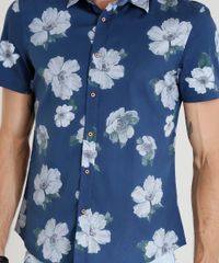 Camisa-Masculina-Comfort-Estampada-Floral-Manga-Curta-Azul-Marinho-9223081-Azul_Marinho_4