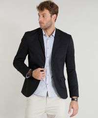 Blazer-Masculino-com-Bolsos-e-Dois-Botoes-Preto-9219253-Preto_1