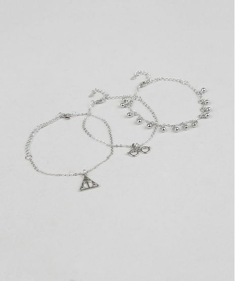 Kit-de-3-Pulseiras-Femininas-Harry-Potter-Prateada-9289370-Prateada_1