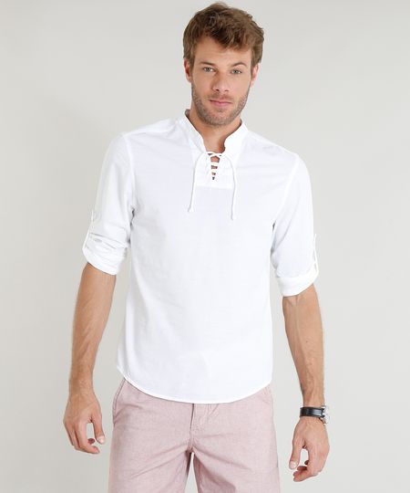 Bata-Masculina-Comfort-com-Amarracao-Manga-Longa-Branca-9253268-Branco_1