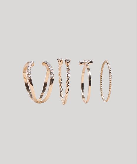 Kit-de-4-Aneis-Femininos-com-Strass-Dourado-9273007-Dourado_1