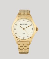 Kit-de-Relogio-Analogico-Seculus-Feminino---Brinco---Colar-Relicario---23630LPSVDS1K-Dourado-9399540-Dourado_3