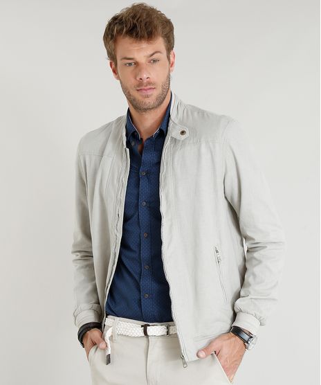 Jaqueta-Bomber-Masculina-em-Linho-Kaki-9219223-Kaki_1
