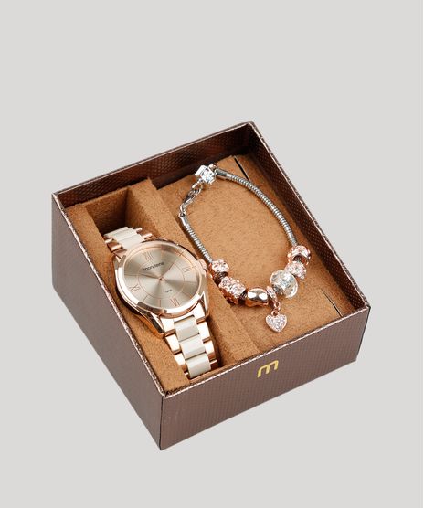 Kit-de-Relogio-Analogico-Mondaine-Feminino---Pulseira---53728LPMGRF1K-Rose-9401111-Rose_1