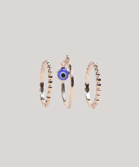 Kit-de-3-Aneis-Femininos-com-Olho-Grego-Dourado-9289594-Dourado_1