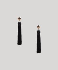 Brinco-Feminino-Longo-com-Tassel-Preto-9261801-Preto_1