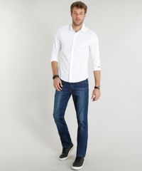 Camisa-Masculina-Slim-Estampada-de-Folhagem-Manga-Longa-Branca-9253693-Branco_3