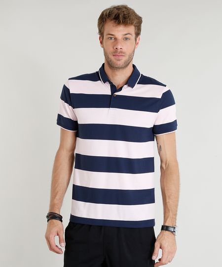 Polo-Masculina-Listrada-Manga-Curta-Rose-9219201-Rose_1
