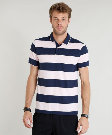 Polo-Masculina-Listrada-Manga-Curta-Rose-9219201-Rose_1