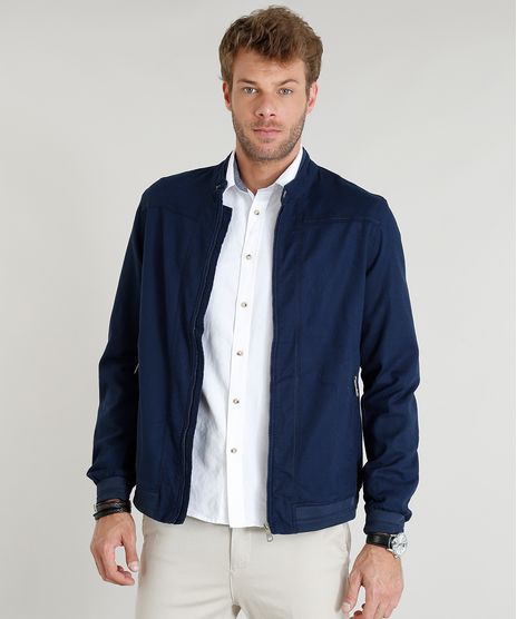 Jaqueta-Bomber-Masculina-em-Linho-Azul-Marinho-9219223-Azul_Marinho_1