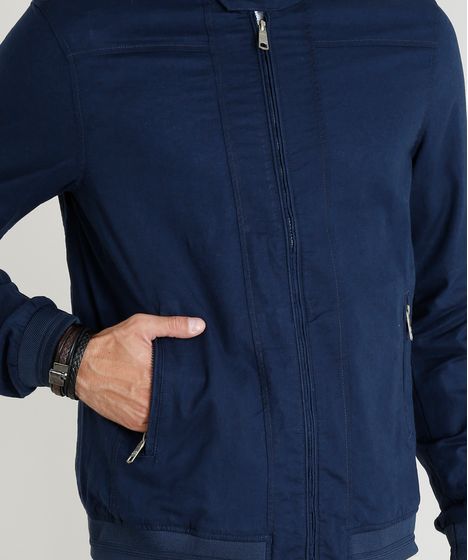 jaqueta azul marinho masculina