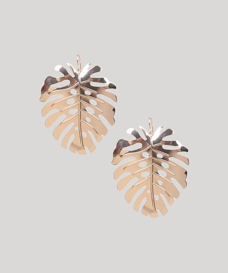 Brinco-Feminino-Folha-Costela-de-Adao-Dourado-9293603-Dourado_1