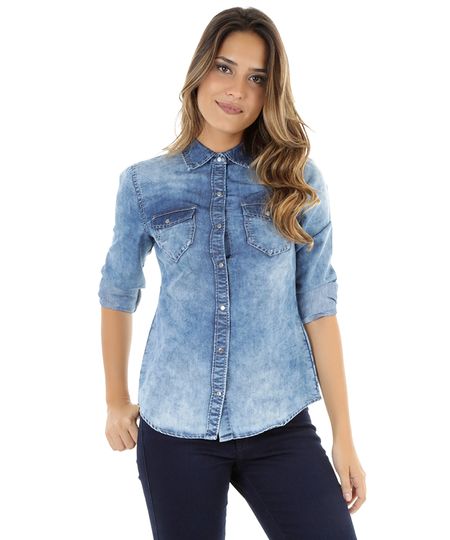Camisa-Jeans-Azul-Medio-8186140-Azul_Medio_1 Camisa-Jeans-Azul-Medio-8186140-Azul_Medio_1