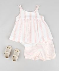 Body-Blusa-Infantil-Listrado-com-Lurex-e-Laco-Sem-Manga-Branco-9199161-Branco_3
