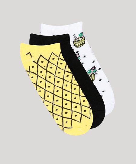 Kit-de-3-Meias-Femininas-Cano-Baixo-Estampadas-Abacaxi-Multicor-9320330-Multicor_1 Kit-de-3-Meias-Femininas-Cano-Baixo-Estampadas-Abacaxi-Multicor-9320330-Multicor_1