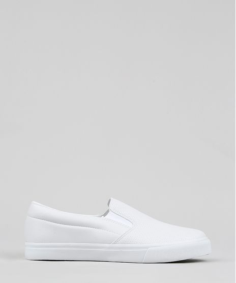 Tenis-Slip-On-Masculino-com-Microfuros-Branco-9355992-Branco_1