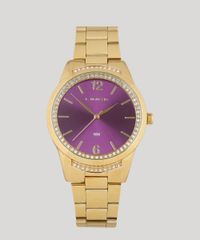 Kit-de-Relogio-Analogico-Lince-Feminino---Colar---Brinco---LRGJ075L-KD50U2KX-Dourado-9400795-Dourado_3