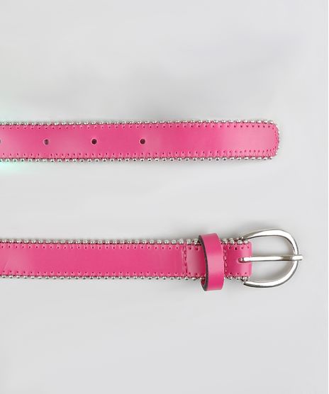 Cinto-Feminino-com-Tachas-Rosa-9326563-Rosa_1